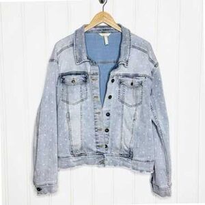 Matilda Jane Light Blue Polka Dot Jean Jacket